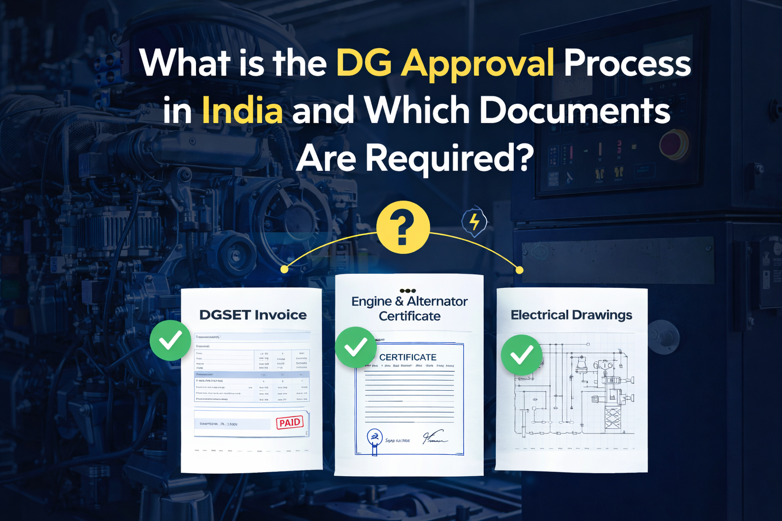 How Does DG Set Approval Work in India? Documents and Process